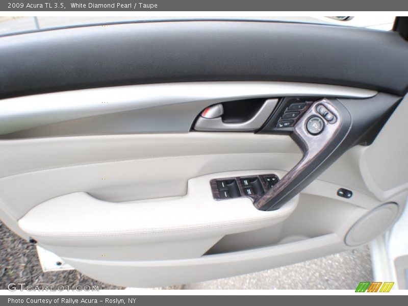 White Diamond Pearl / Taupe 2009 Acura TL 3.5