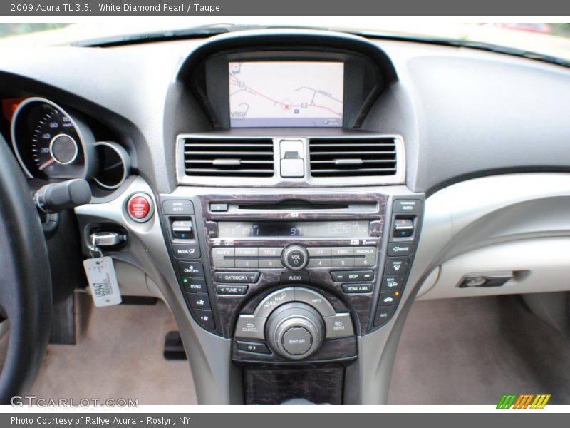 White Diamond Pearl / Taupe 2009 Acura TL 3.5