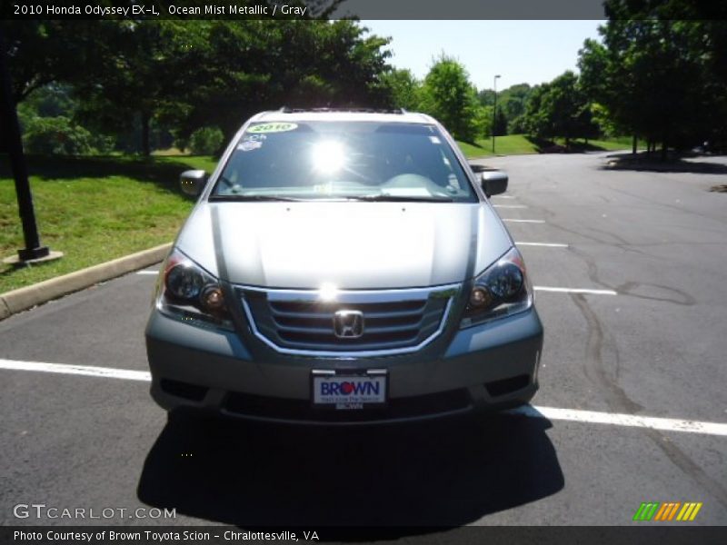 Ocean Mist Metallic / Gray 2010 Honda Odyssey EX-L
