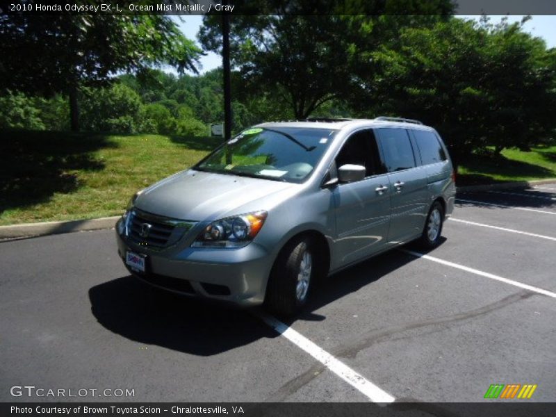 Ocean Mist Metallic / Gray 2010 Honda Odyssey EX-L
