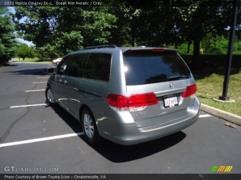 Ocean Mist Metallic / Gray 2010 Honda Odyssey EX-L