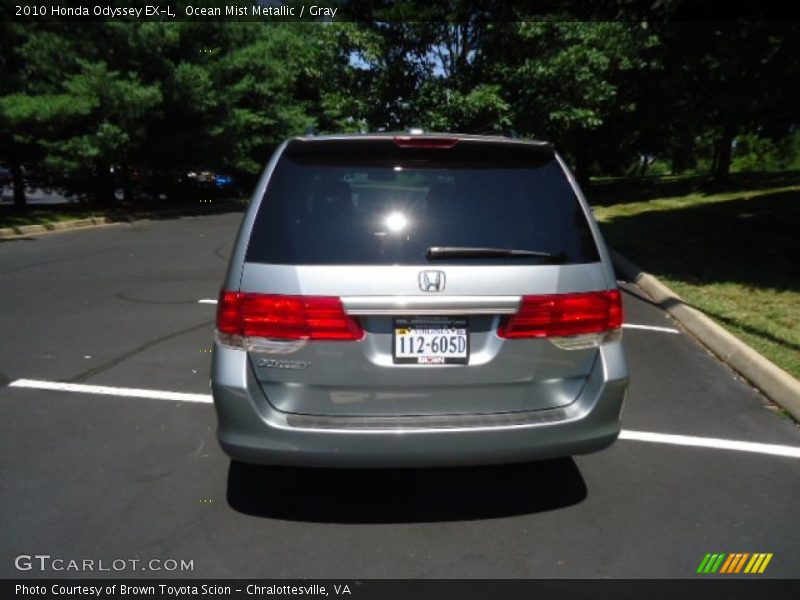 Ocean Mist Metallic / Gray 2010 Honda Odyssey EX-L