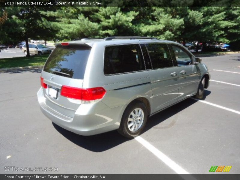 Ocean Mist Metallic / Gray 2010 Honda Odyssey EX-L