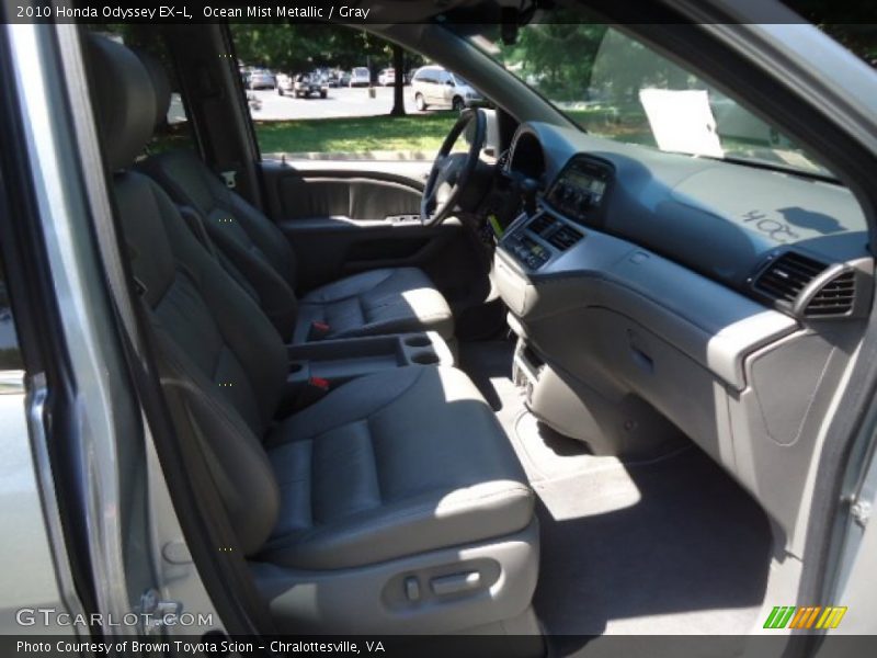 Ocean Mist Metallic / Gray 2010 Honda Odyssey EX-L