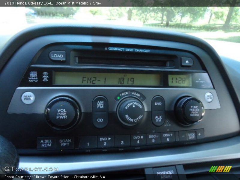 Ocean Mist Metallic / Gray 2010 Honda Odyssey EX-L
