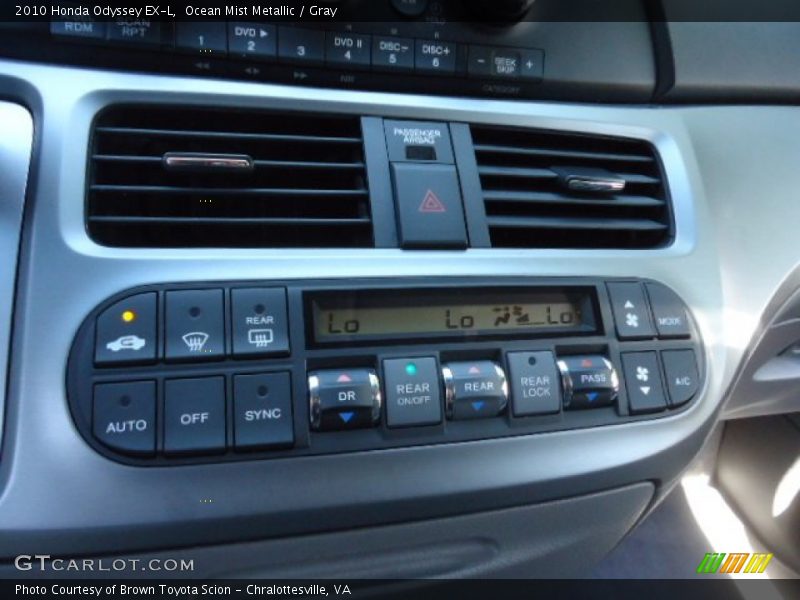 Ocean Mist Metallic / Gray 2010 Honda Odyssey EX-L