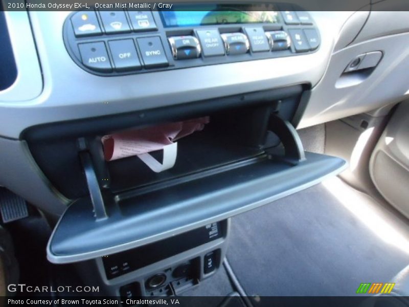 Ocean Mist Metallic / Gray 2010 Honda Odyssey EX-L