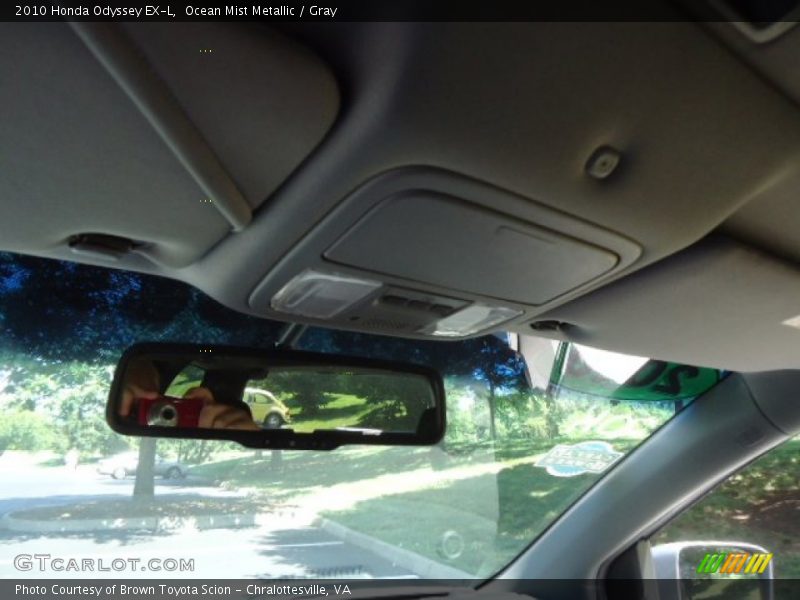 Ocean Mist Metallic / Gray 2010 Honda Odyssey EX-L