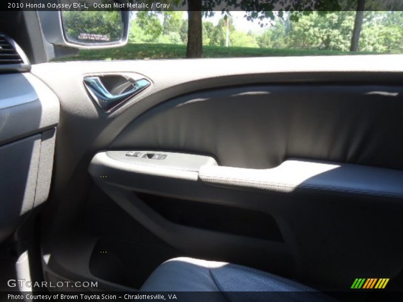 Ocean Mist Metallic / Gray 2010 Honda Odyssey EX-L