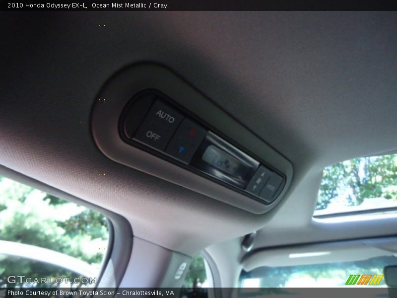 Ocean Mist Metallic / Gray 2010 Honda Odyssey EX-L