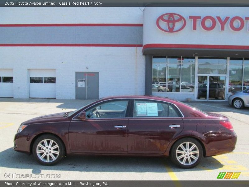 Cassis Red Pearl / Ivory 2009 Toyota Avalon Limited
