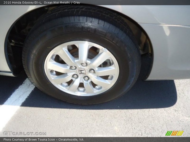Ocean Mist Metallic / Gray 2010 Honda Odyssey EX-L