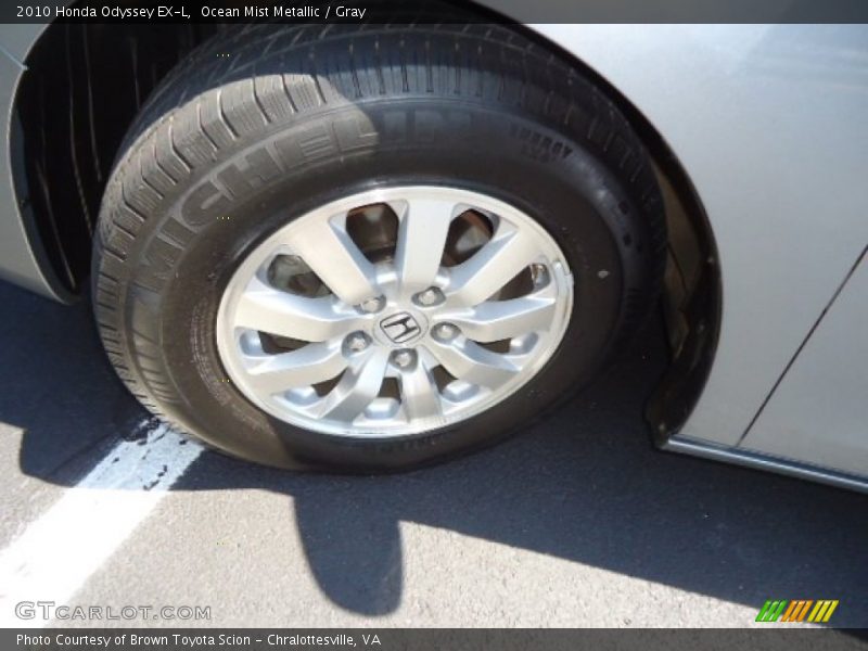 Ocean Mist Metallic / Gray 2010 Honda Odyssey EX-L