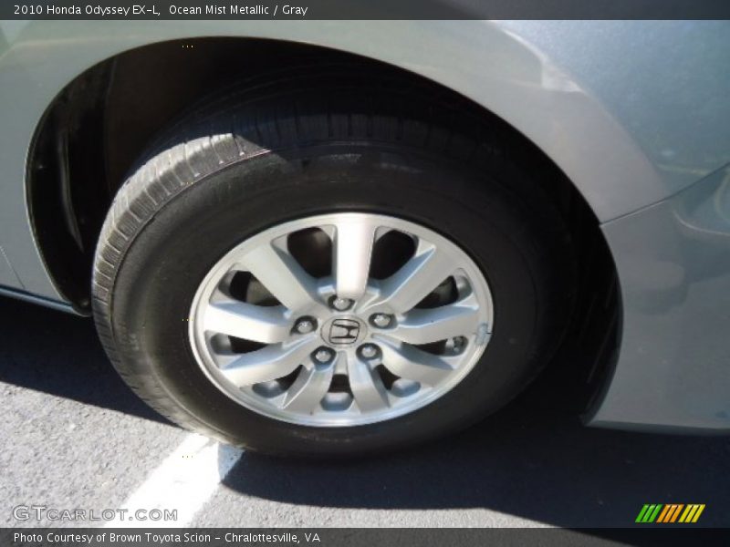 Ocean Mist Metallic / Gray 2010 Honda Odyssey EX-L
