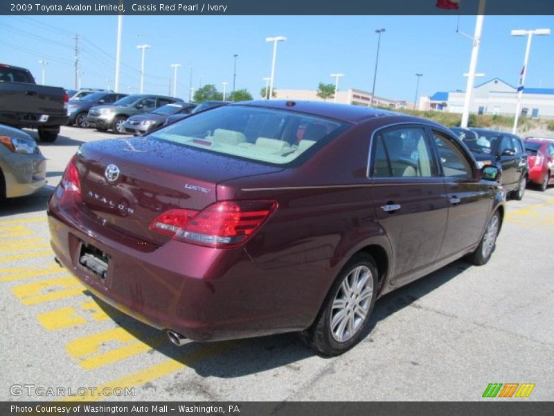 Cassis Red Pearl / Ivory 2009 Toyota Avalon Limited