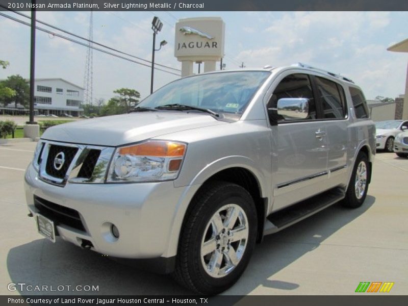 Silver Lightning Metallic / Charcoal 2010 Nissan Armada Platinum