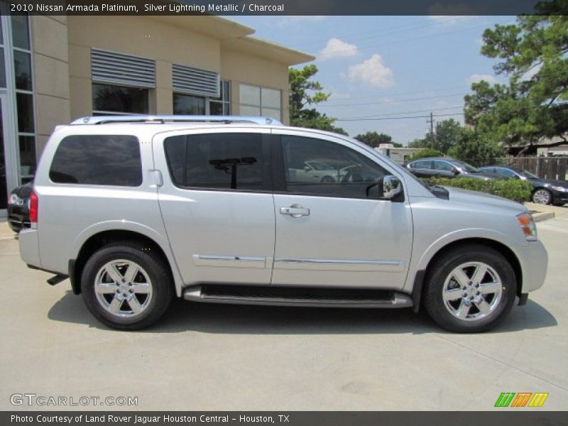 Silver Lightning Metallic / Charcoal 2010 Nissan Armada Platinum