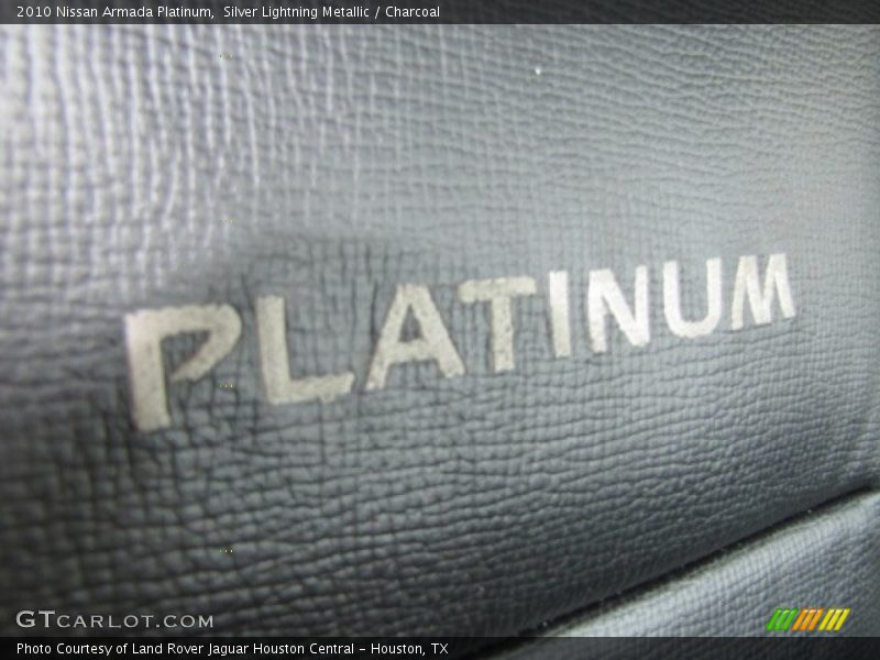 Silver Lightning Metallic / Charcoal 2010 Nissan Armada Platinum
