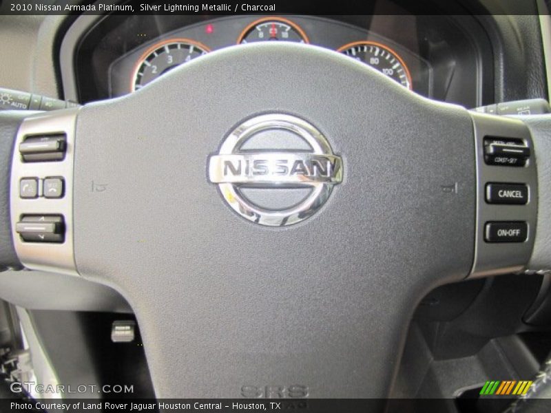 Silver Lightning Metallic / Charcoal 2010 Nissan Armada Platinum