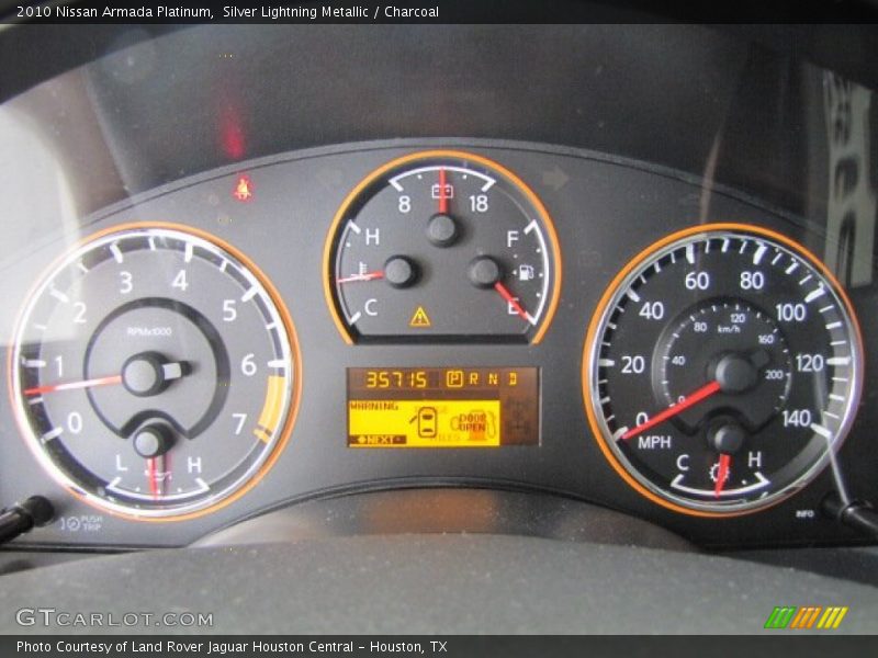 Silver Lightning Metallic / Charcoal 2010 Nissan Armada Platinum