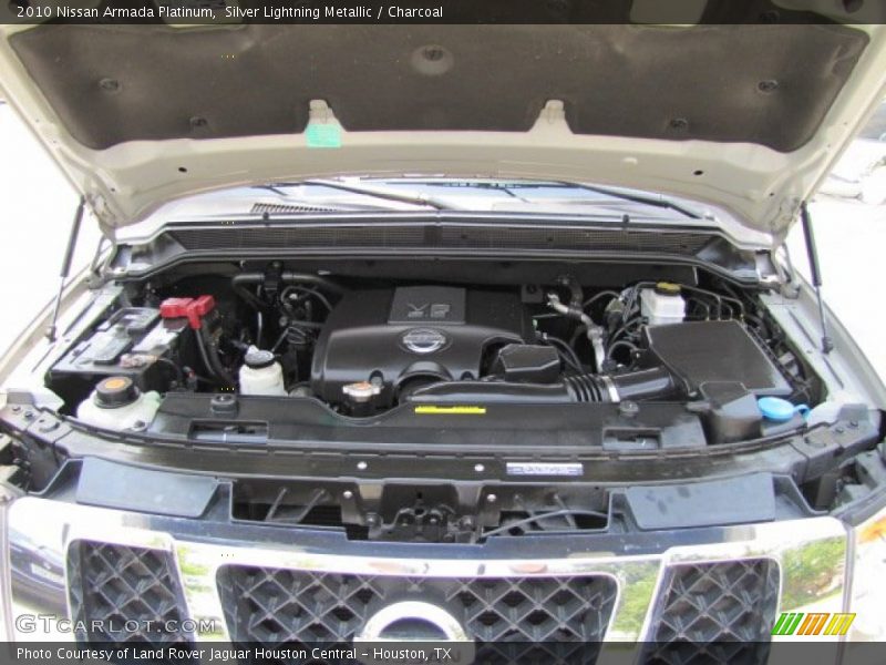Silver Lightning Metallic / Charcoal 2010 Nissan Armada Platinum