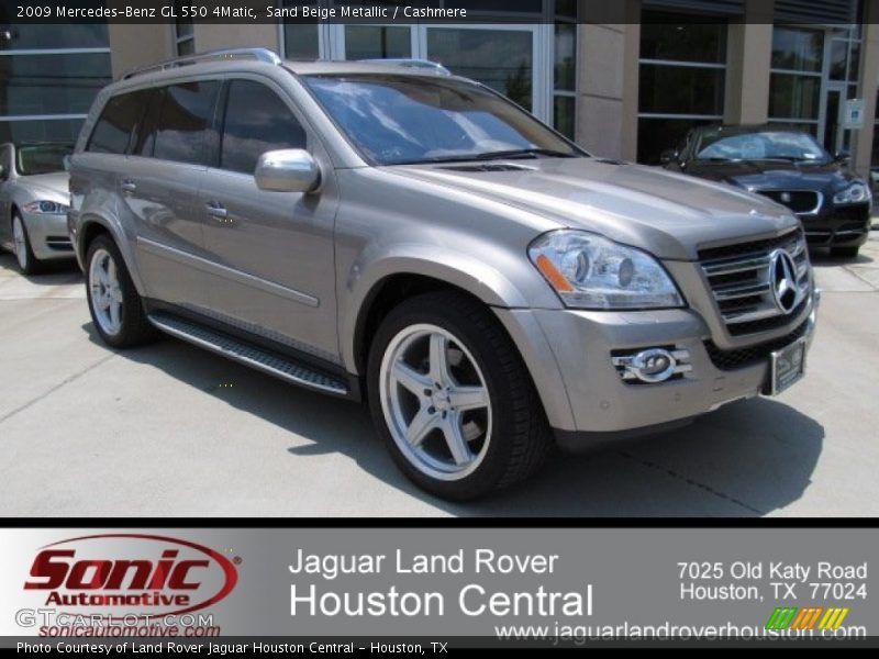 Sand Beige Metallic / Cashmere 2009 Mercedes-Benz GL 550 4Matic
