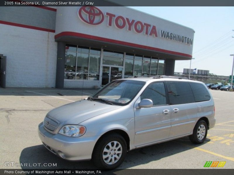 Diamond Silver Metallic / Gray 2005 Kia Sedona LX