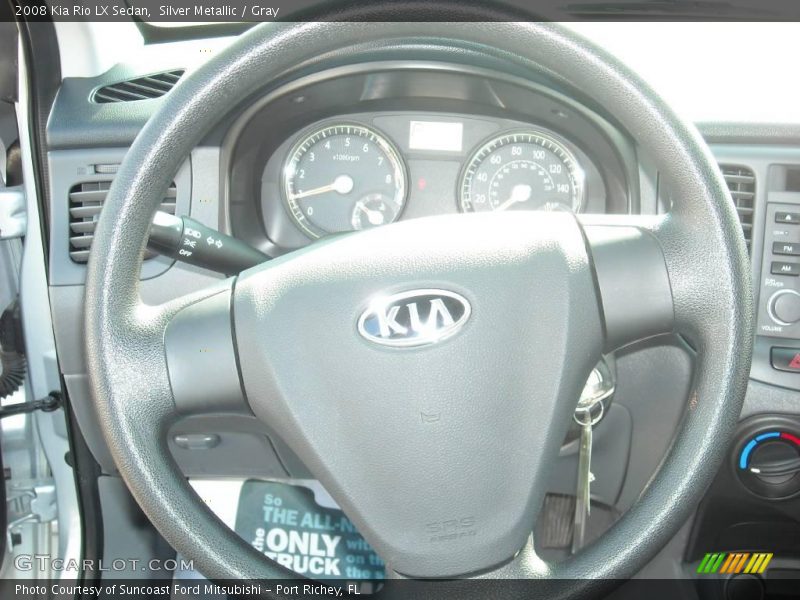 Silver Metallic / Gray 2008 Kia Rio LX Sedan