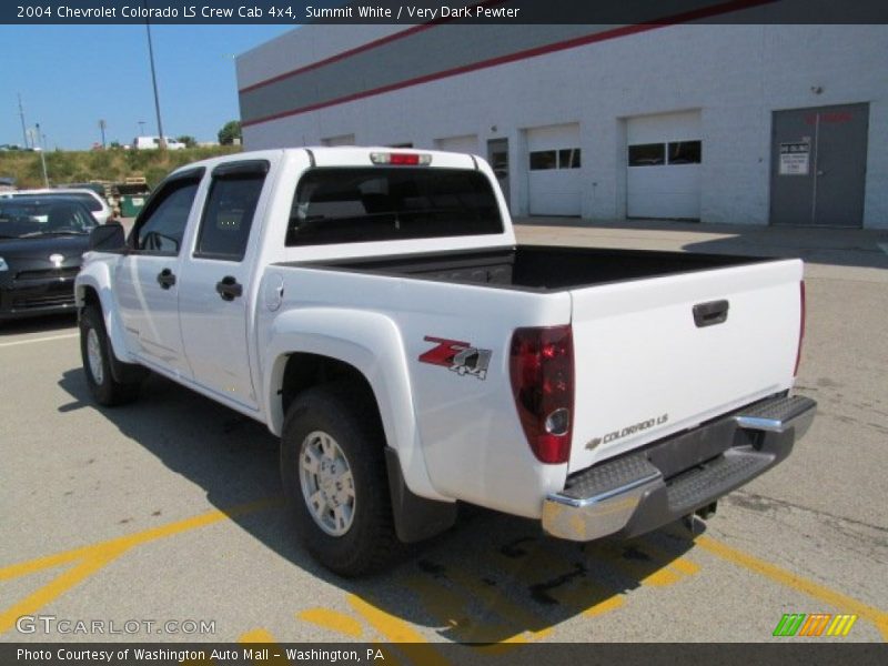 Summit White / Very Dark Pewter 2004 Chevrolet Colorado LS Crew Cab 4x4
