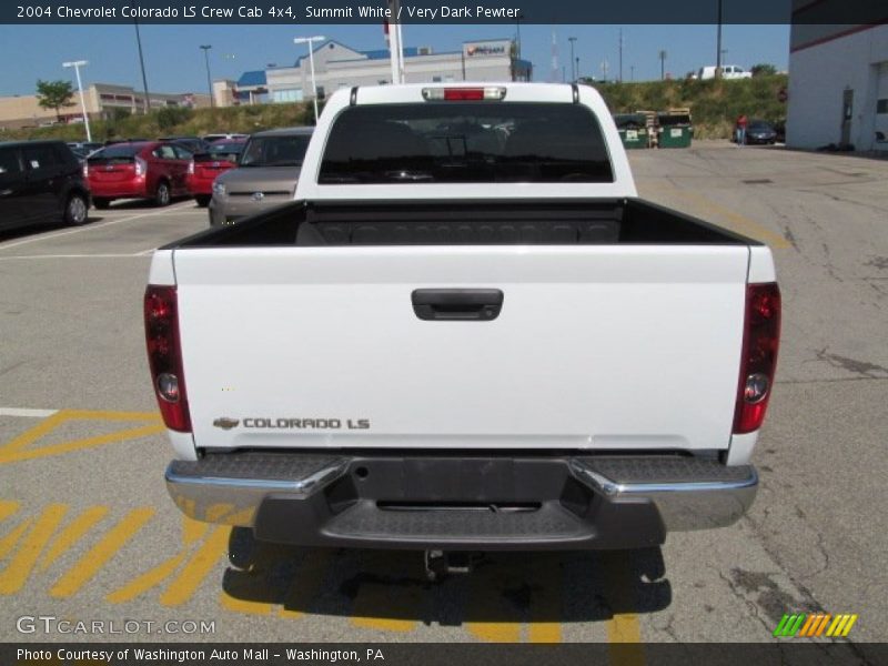 Summit White / Very Dark Pewter 2004 Chevrolet Colorado LS Crew Cab 4x4