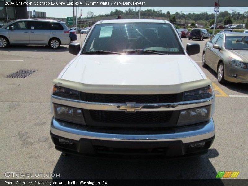 Summit White / Very Dark Pewter 2004 Chevrolet Colorado LS Crew Cab 4x4