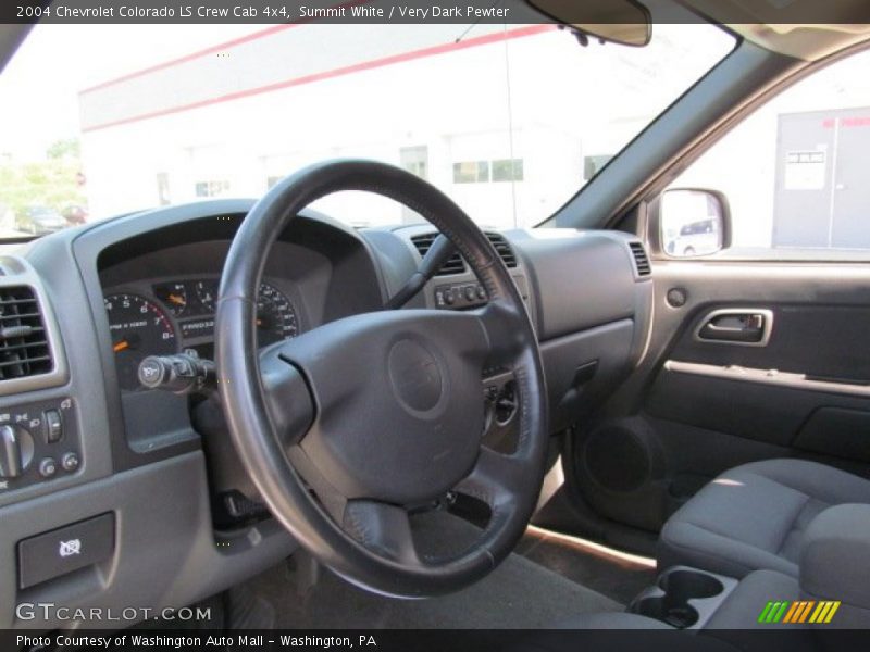 Summit White / Very Dark Pewter 2004 Chevrolet Colorado LS Crew Cab 4x4