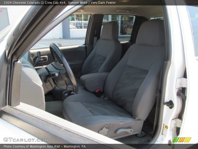 Summit White / Very Dark Pewter 2004 Chevrolet Colorado LS Crew Cab 4x4