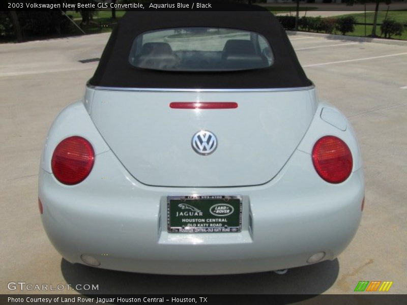 Aquarius Blue / Black 2003 Volkswagen New Beetle GLS Convertible