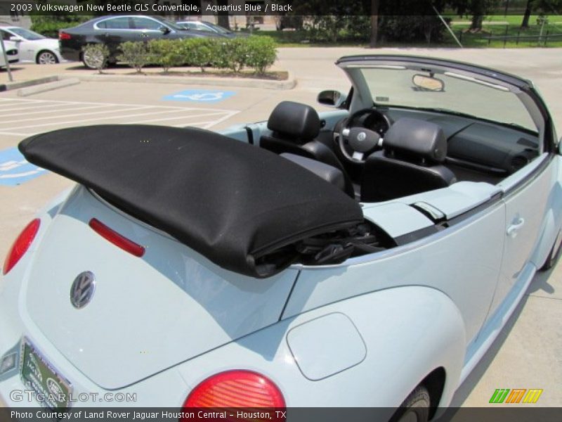 Aquarius Blue / Black 2003 Volkswagen New Beetle GLS Convertible