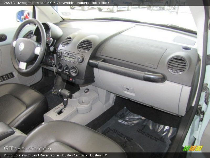 Aquarius Blue / Black 2003 Volkswagen New Beetle GLS Convertible