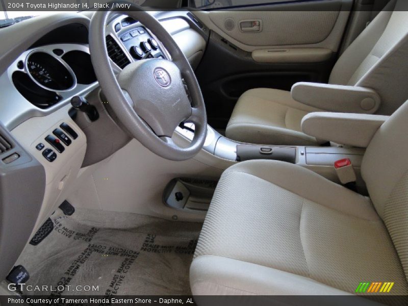 Black / Ivory 2004 Toyota Highlander I4