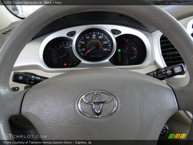 Black / Ivory 2004 Toyota Highlander I4