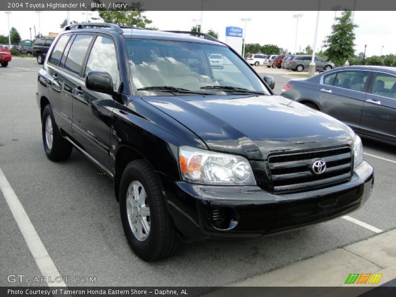 Black / Ivory 2004 Toyota Highlander I4