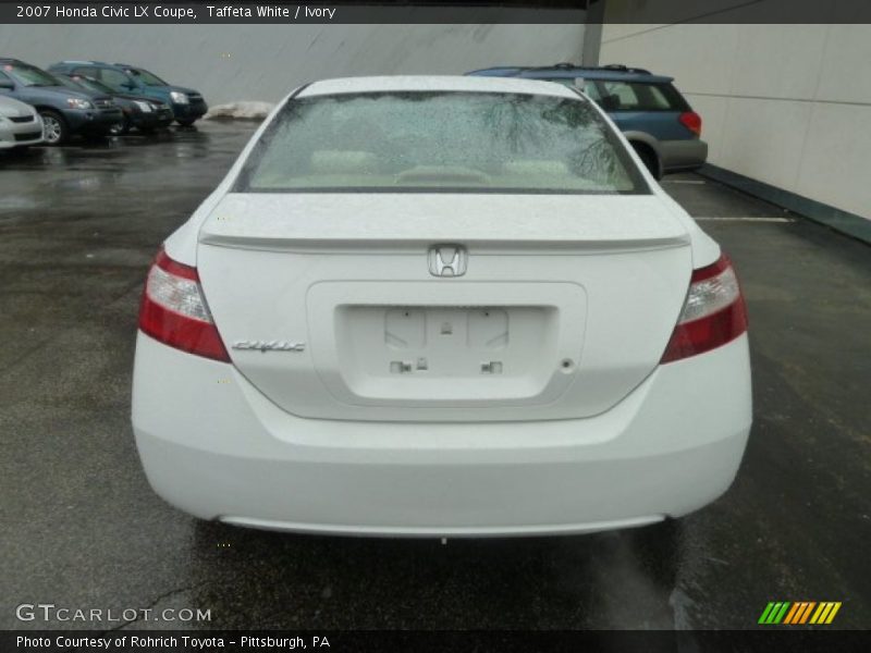 Taffeta White / Ivory 2007 Honda Civic LX Coupe