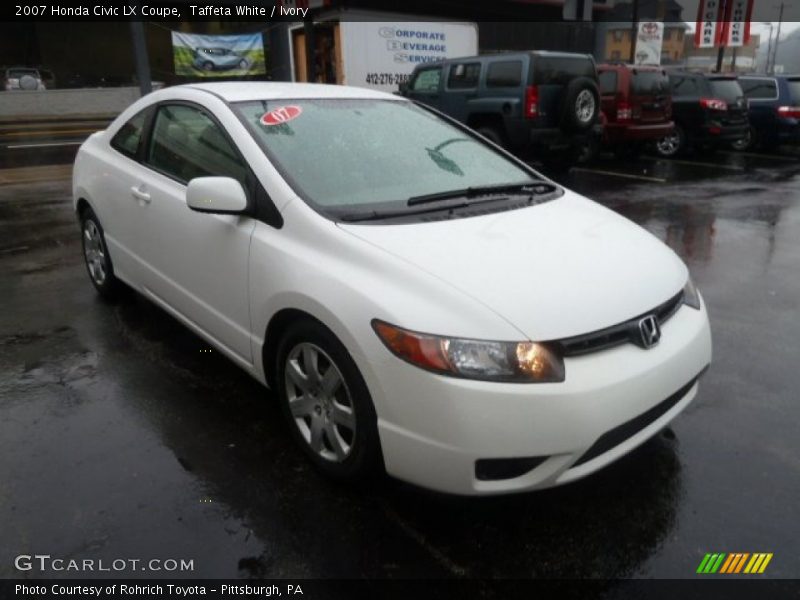 Taffeta White / Ivory 2007 Honda Civic LX Coupe