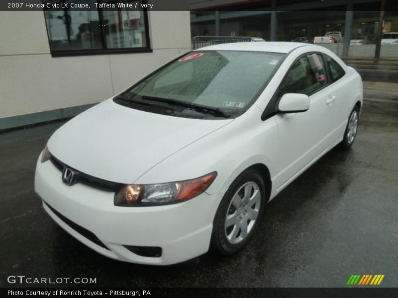 Taffeta White / Ivory 2007 Honda Civic LX Coupe