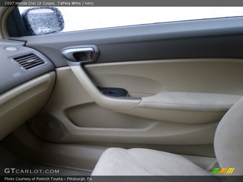 Taffeta White / Ivory 2007 Honda Civic LX Coupe