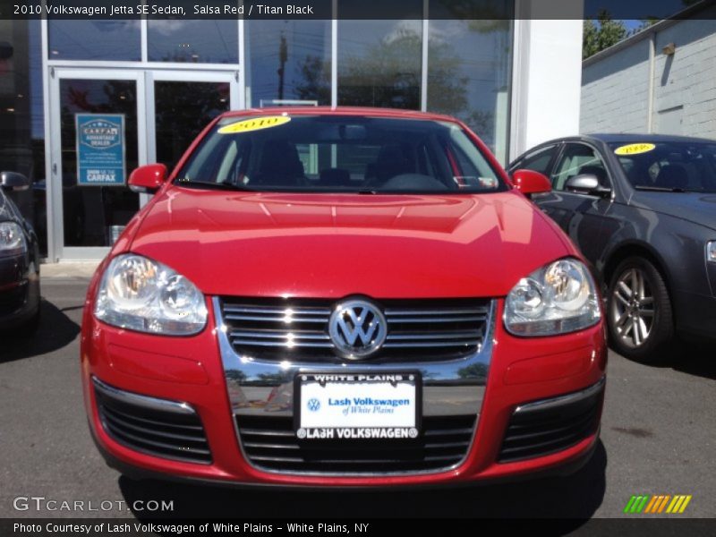 Salsa Red / Titan Black 2010 Volkswagen Jetta SE Sedan