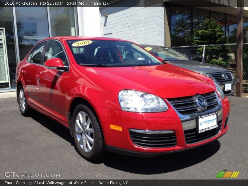 Salsa Red / Titan Black 2010 Volkswagen Jetta SE Sedan
