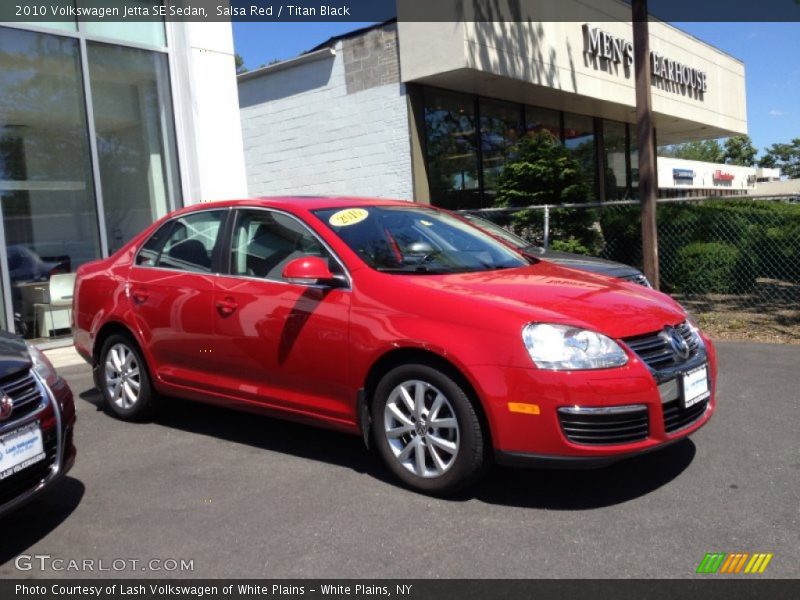 Salsa Red / Titan Black 2010 Volkswagen Jetta SE Sedan