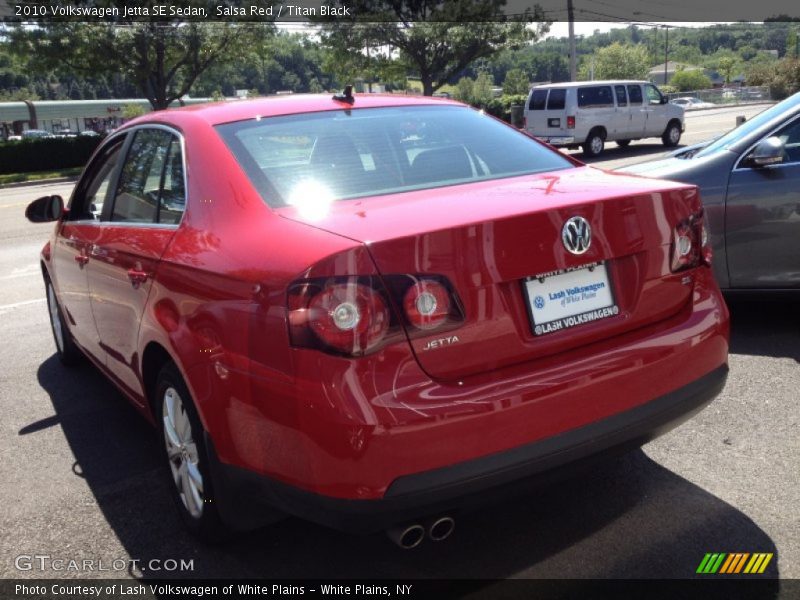 Salsa Red / Titan Black 2010 Volkswagen Jetta SE Sedan
