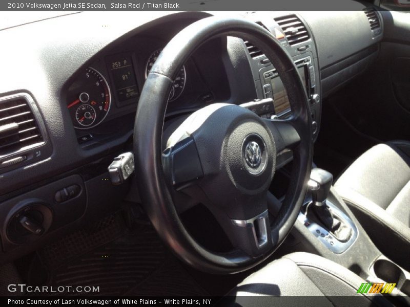 Salsa Red / Titan Black 2010 Volkswagen Jetta SE Sedan