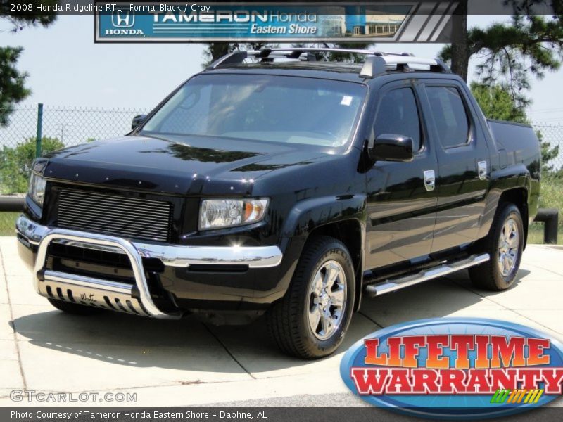 Formal Black / Gray 2008 Honda Ridgeline RTL