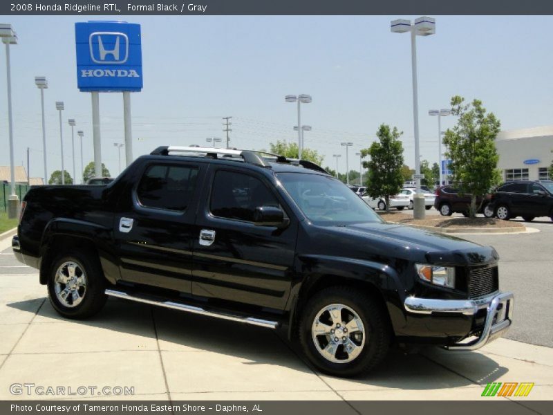 Formal Black / Gray 2008 Honda Ridgeline RTL